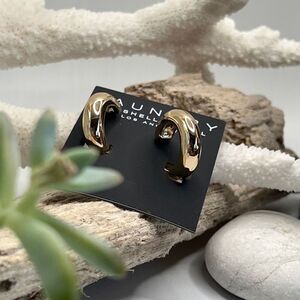 Gold Hoop Clip On Earrings Laundry by Shelli Segal $18 ea / 3 for $30